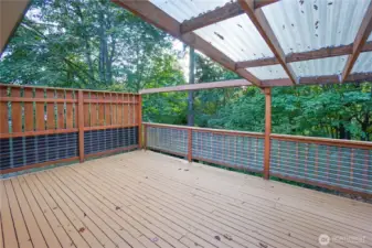 Entertainment Deck As Is Has Partial Cover