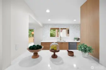 Light pours in through the passthrough