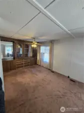 Dining Room w/full length built-in hutch