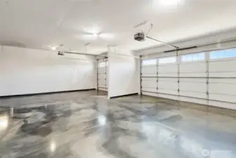 5 car garage! Plenty of room for the handy person.