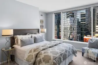 Spacious second bedroom in downtown Bellevue condominium