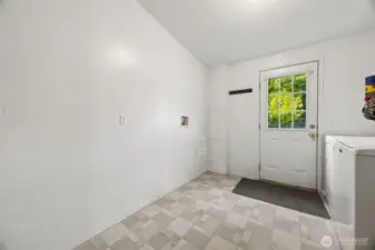 Large laundry room.