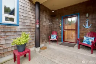 Outside entrance to the main entrance