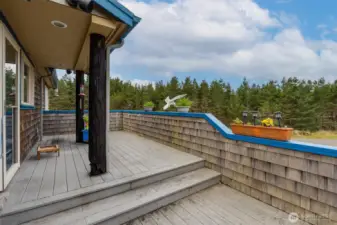 Upper deck off the dining area