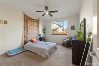 Downstairs guest bedroom adjacent to full bath