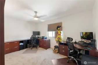 Upstairs bedroom used as a office