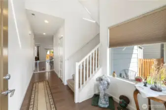 Standing in the front door
