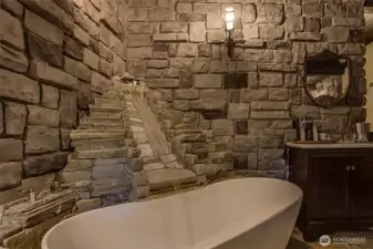 Castle Suite. As water trickles down the stone, filling the Castle Suite's freestanding tub, you can begin your escape to pure relaxation.