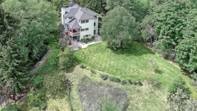 Aerial View of Rear Exterior of Home