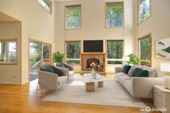 Virtually Staged Great Room