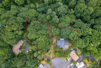 The house next door is also available which would give you almost a full acre backing up to Dash Point State Park