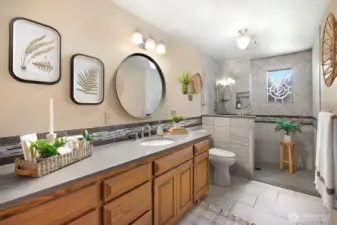Remodeled downstairs bathroom!