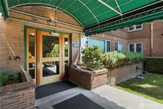 Main secure entrance