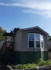 Home sits on raised foundation