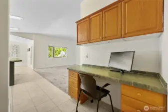 Built in home office center