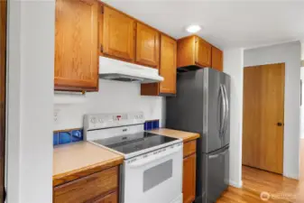 Kitchen with new outlets and GFCI's.
