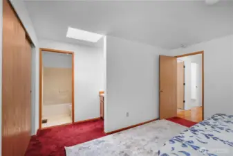 Sink in the nook area and leads to the bathroom ahead.