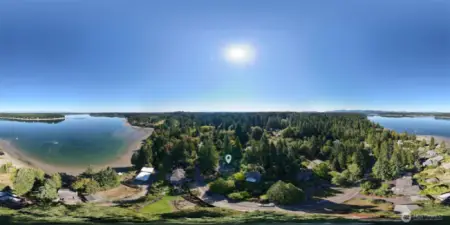 Take Cooper Pt and drop down to the east via West Bay drive to  downtown Olympia fun in minutes or pop south on Cooper Pt to westside shops/cinemas or East to the ocean beaches and Olympics. It's a good life.