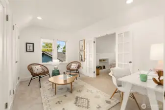 Sweet 3rd bedroom with two rooms. One for play and one for sleeping