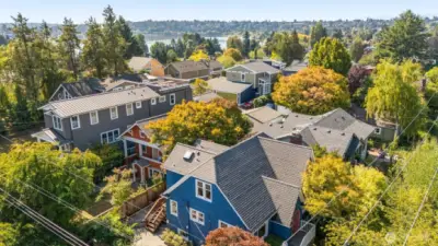 Illustrates the proximity to  Green Lake