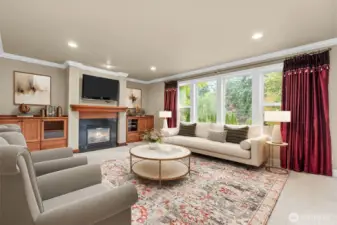 spacious living room