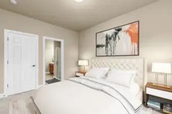 spacious flex space with attached jack and jill full bathroom