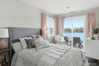 Primary Bedroom with deck