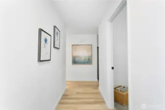 As you enter your  home!