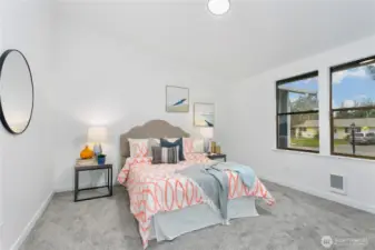 Room off to right of entry way. Big room for a bedroom, playroom, office or more.