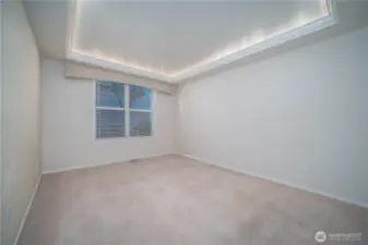 Note the tray ceiling which provides a calming ambiance.