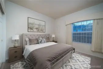 Guests will appreciate this extra-spacious secondary bedroom.