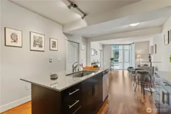 Spacious Kitchen Island