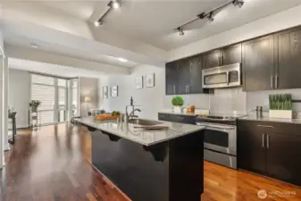 Modern Kitchen with Granite Counters