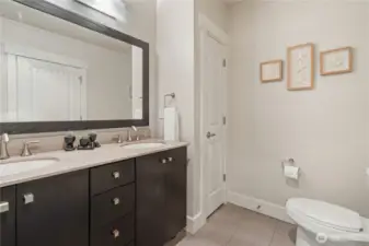 Full Bathroom with Double Vanity