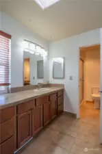 Upstairs bathroom with walk in shower