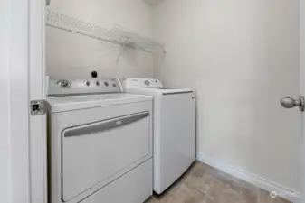 Convenient Upstairs Laundry Room