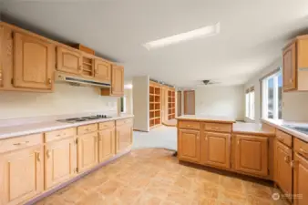 You'll love the spacious and functional kitchen with ample cupboard and counter space.