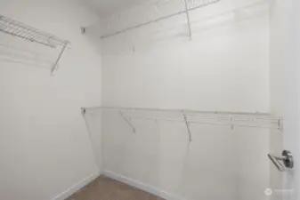 Primary walkin closet