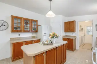 Storage galore and great counter space.