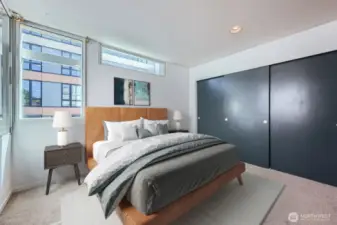 Virtually Staged Primary Bedroom