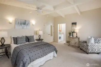 Another view of the primary bedroom...there is even a second washer dryer set in the Primary bathroom.