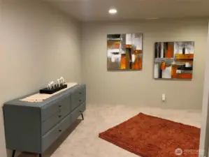 Basement apt living/bedroom