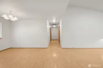 Down the hallway to secondary bedrooms on left
