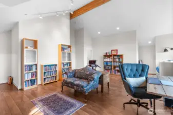 Main house upstairs giant bonus room with stunning views.