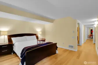 Primary Suite with custom fitter closets, 5-piece Jacuzzi Bath