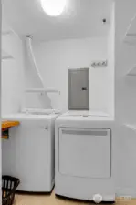 Utility Room with Sink as well, front-loading machines stay
