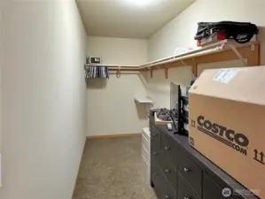 LARGE walk in closet in primary