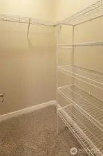 Lots of storage here in the walk-in closet!