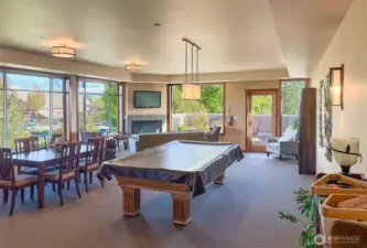 Entertain guests in this large community room.  Pool anyone?