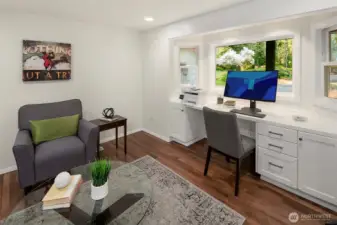 The main level den or 4th bedroom.